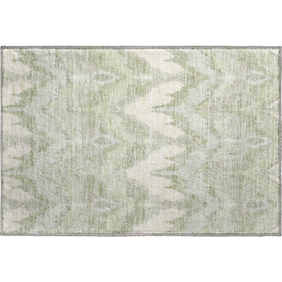 Premium Machine Washable Prisco Aloe Rug