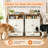 Farmhouse Dog Feeding Station Cabinet with Elevated Stainless Steel Bowls, Pull Out Pet Feeder Drawer, Dog Food Storage Cabinet with Side Hooks, Pet Supplies Organizer for Home-135534485