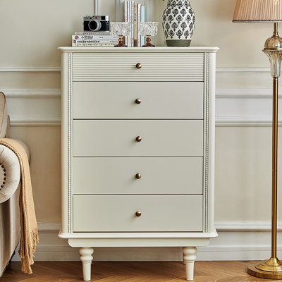 American-style Walnut Wood 5-drawer Cabinet