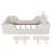 Upholstered Platform Bed with Rabbit Cushion-479619234