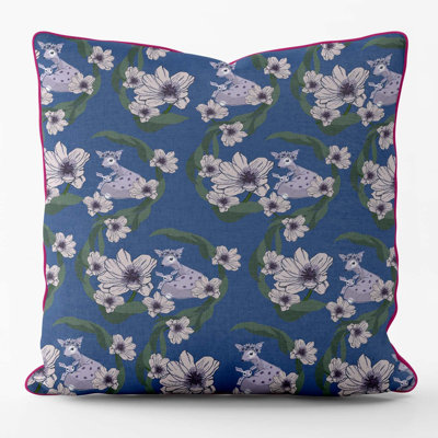 Indoor / Outdoor Floral Square Throw Cushion