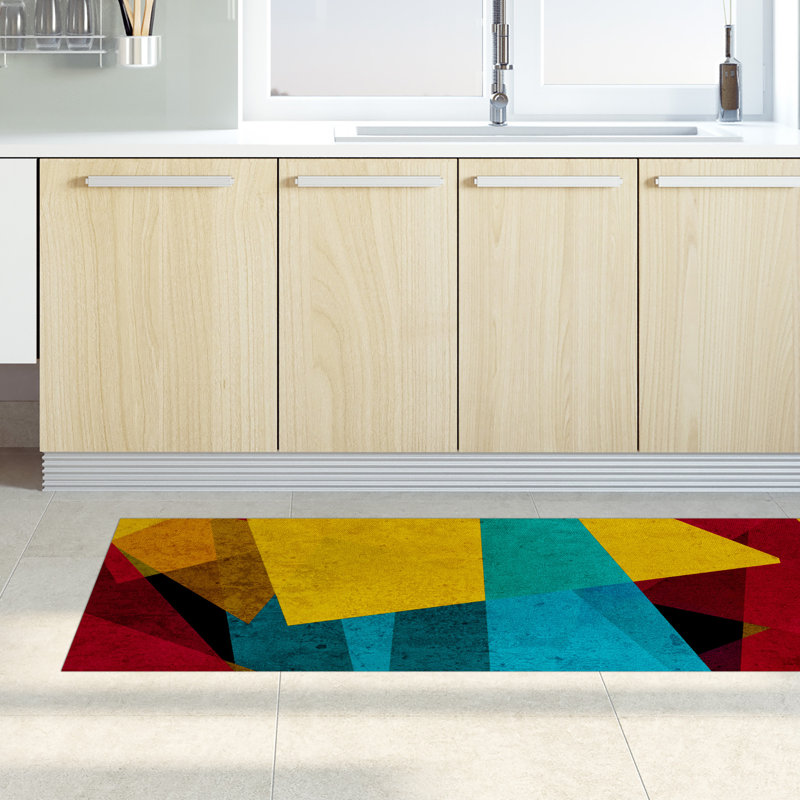 Folarin Geometric Area Rug, Rectangle 52 x 280cm