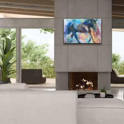 «Erlen Equine Fiesta» par Robert Campbell - impression sur toile tendue