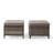 Wicker Outdoor Ottomans for Patio Set of 2 Rattan Footstools w/Removable Cushions-1160818652-1160818655