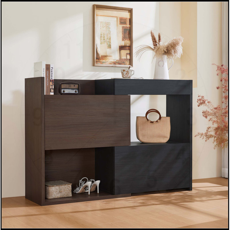 Armoire de rangement extensible et rotative avec tiroir, tablettes réglables et fonctionnalité d'angle pour une organisation polyvalente à la maison