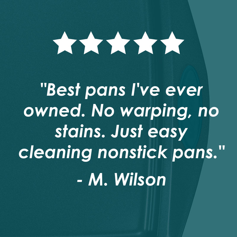 Gray Non-stick Carbon Steel Sheet Pan Set with Blue Handles