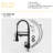 Matt Black 19" Kitchen Faucet - Stainless Steel 304, Modern Design For Cooking And Cleaning In Homes With 304 Daily Use-1532725701