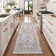 Medallion Non Slip Washable Rug(Brown)