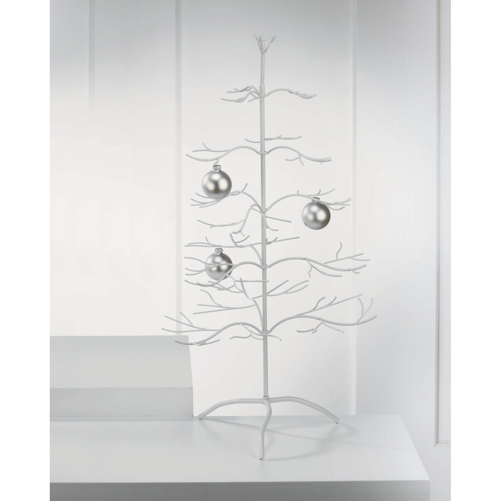 Decorative Ornament Tabletop Tree, White