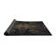 Tapis vert/noir/mauve tissé à la machine-1620938538