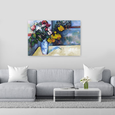 Nature morte: Fleurs dans un vase, reproduction d'art classique classique contemporaine