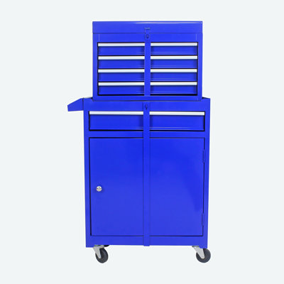 Coffre à outils amovible à 22 tiroirs de 22,95 po avec armoire inférieure et une tablette réglable