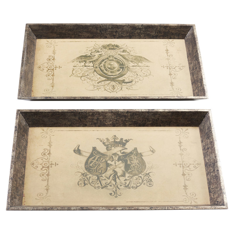Solid Wood Tray - Set of 2