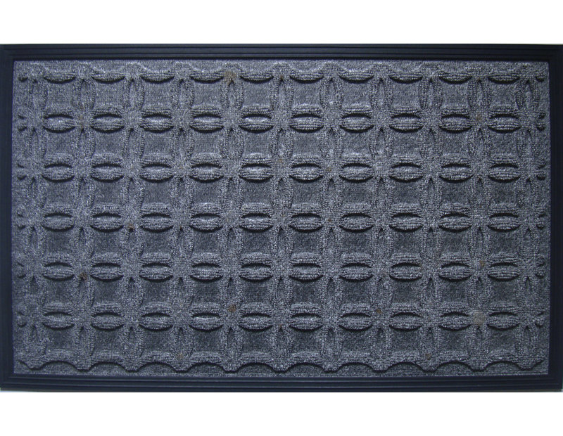 Tapis d'entrée antidérapant géométrique 30 po x 18 po