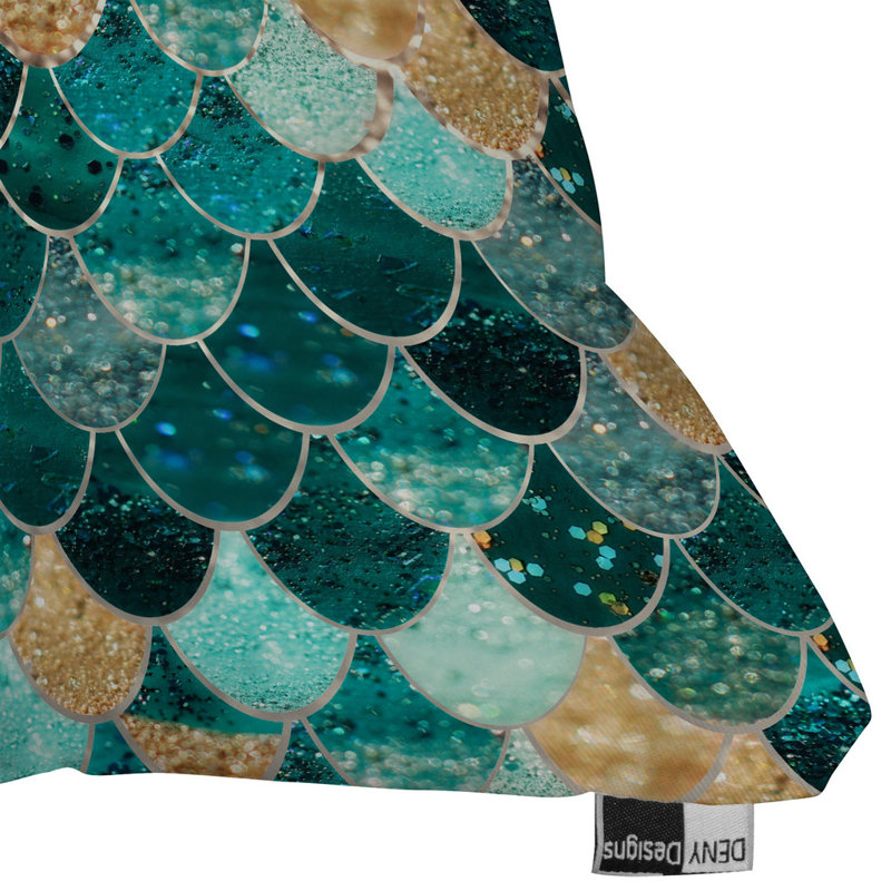 Monika Strigel Really Mermaid Outdoor Throw Pillow, 16" x 16"