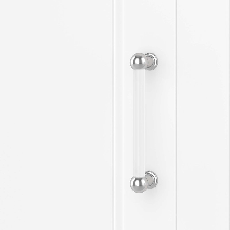 Grande armoire de rangement pour salle de bain, armoire de rangement autoportante avec deux portes de taille différente et tablette réglable, conception à étagère de porte, panneau de fibres à densité moyenne avec finition peinte