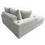 Chaise de chambre à coucher en taupe avec porte-gobelet pratique et revêtement