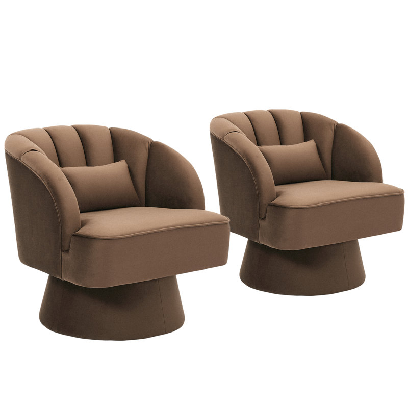 Velvet Swivel Accent Chair