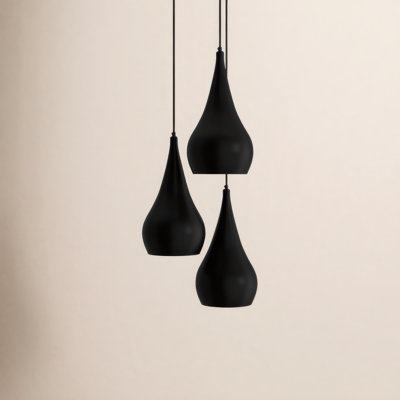 Franconia 3 Light Metal Dimmable Pendant