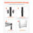 Over The Washer and Dryer Storage Shelf, 6 Tier Laundry Room Drying Rack with Hanger Rod and Hooks, Adjustable Over Washer and Dryer Shelves, Laundry Room Shelf Storage Space Saver,-112577249