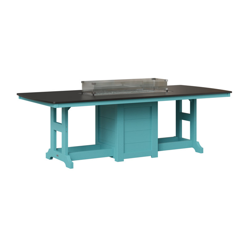 Table de bar avec foyer 96 po Berlin Gardens Garden Classic, H 39,5 po x l 44 po x P 96 po