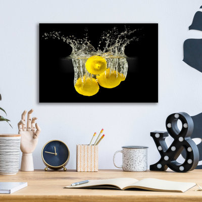 «Lemon Splash» par Epic Portfolio, art mural en verre acrylique
