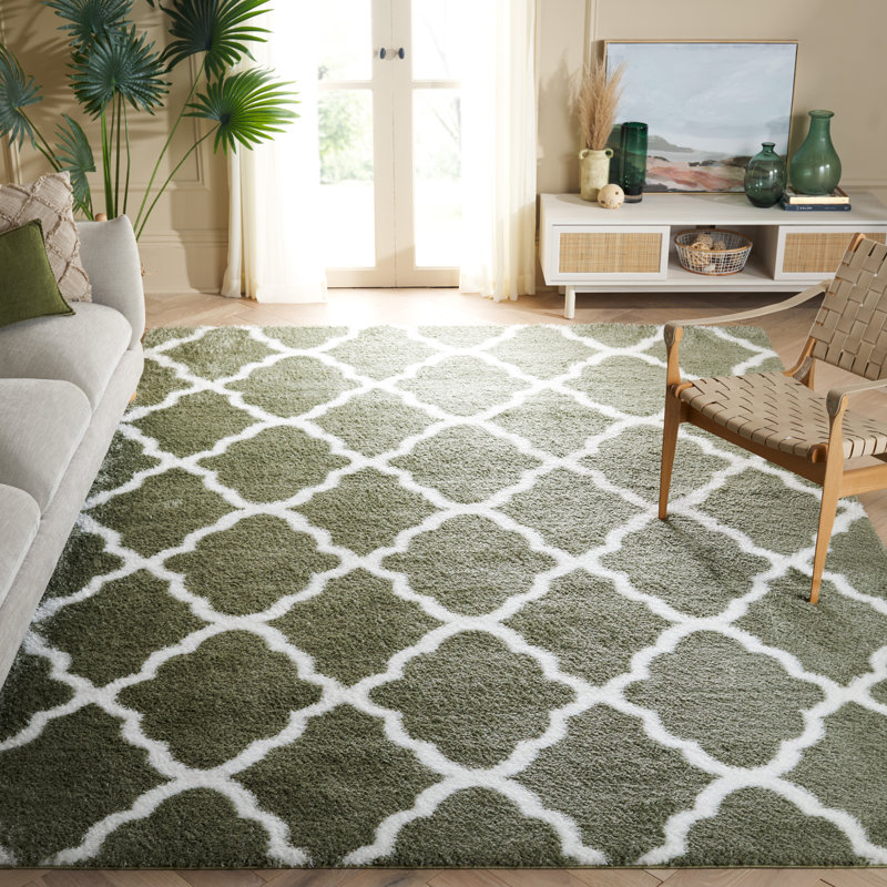 Tahoe Shag Performance Geometric Rug, Rectangle 8' x 10'