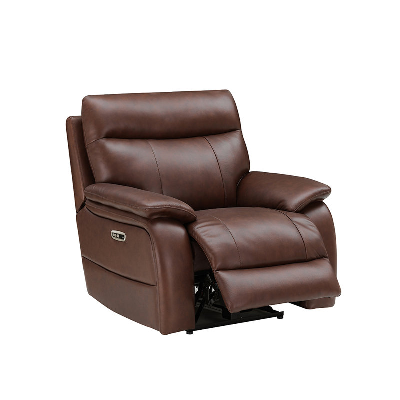 Solar Power Reclining Comfort Plus, with adjustable headrest, 1-seater In Coco Top Grain Leather