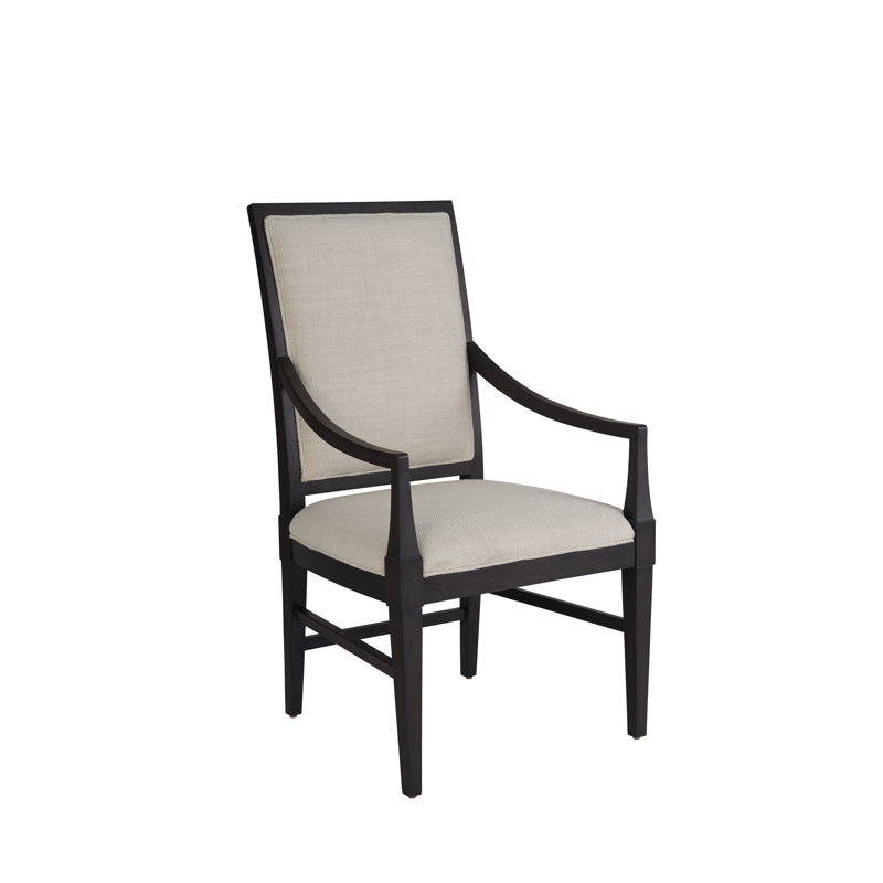 Coalesce Solid Wood Slat Back Armchair, Black