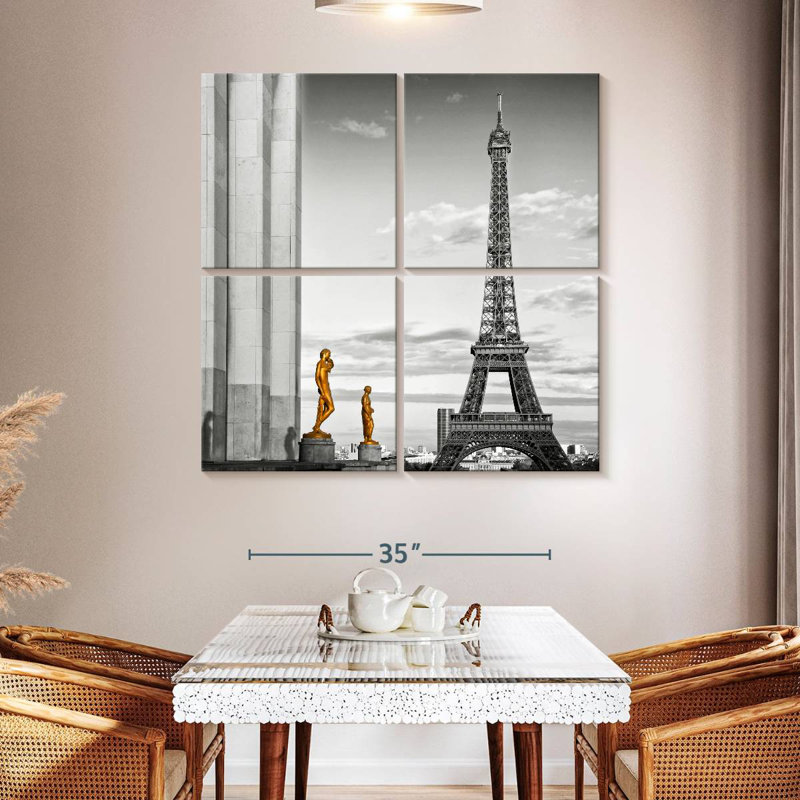 Lilie Eiffel Tower View, 45" H x 45" W