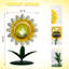 Statue solaire de jardin avec marguerite solaire