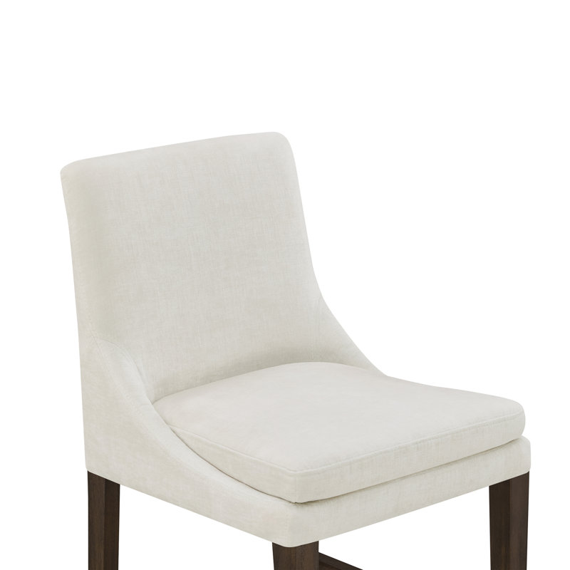 Niara Upholstered Counter & Bar Stool, Counter Stool (26” Seat Height), Vanilla Velvet