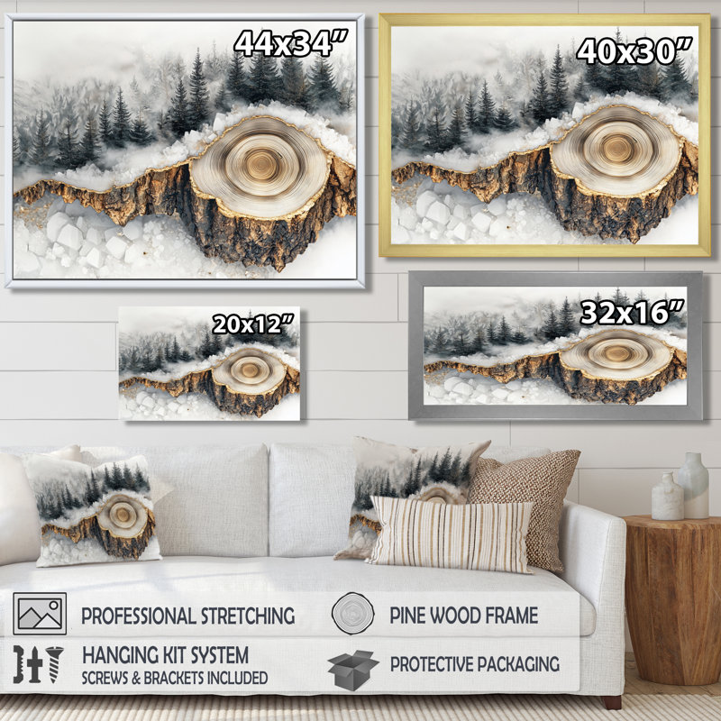 Giovany - Landscapes Wall Art, Reproduction encadrée d'une seule photo, 30" H x 40" W, Black