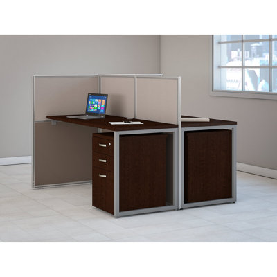 Easy Office Rectangle 2 Person Benching Workstation with Cable Management