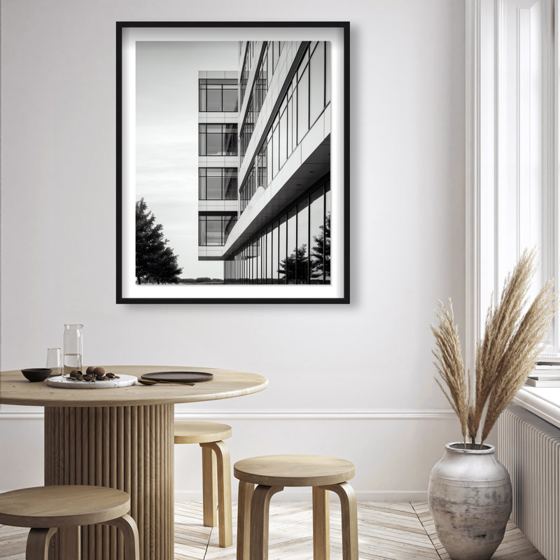 Glass Labyrinth II Framed Graphic Art, 25.5"H x 21.5"W, Black Shadowbox