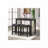 Fabric Upholstered Wood Bar Stools Set with Button Tufted