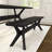 Muhsina Cross Leg Dining Room Bench (60in / 1520mm)-2005366689