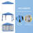 116.25'' W x 116.25'' D Steel Play Tent Canopy