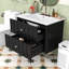 Meuble-lavabo de salle de bain avec lavabo et tiroir de rangement-538217902