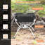 Nihasvi Square Aluminium Smokeless Fire Pit-931902629