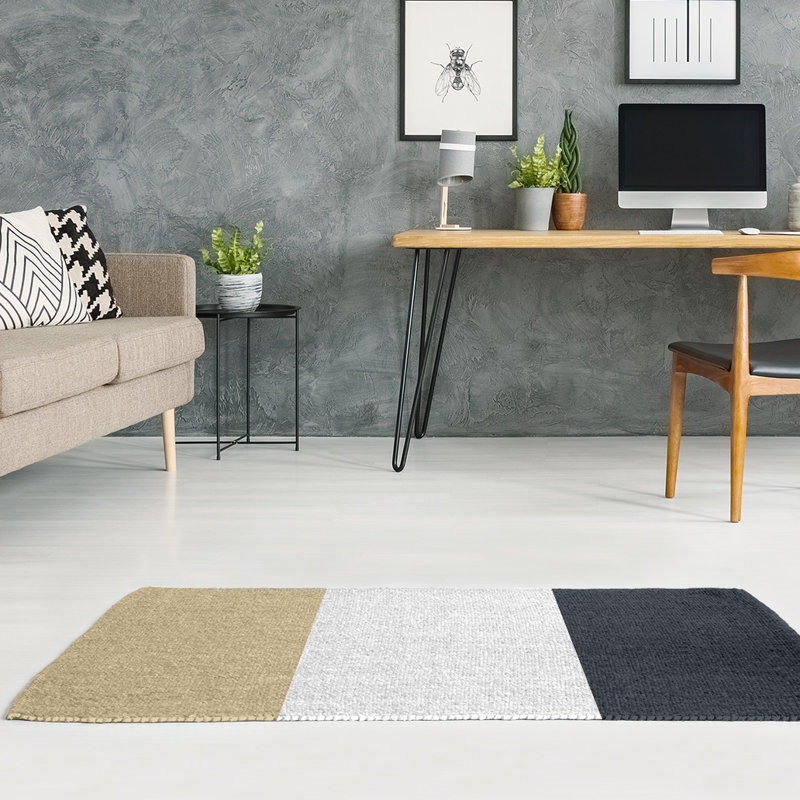 Striped Indoor Rug, Rectangle 5' x 7', No