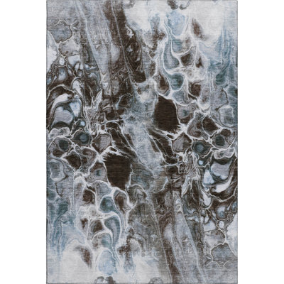 Premium Machine Washable Ralston AMF1936 Abstract Rug