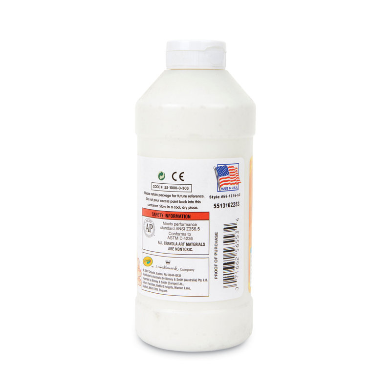 Peinture au doigt lavable, Blanc