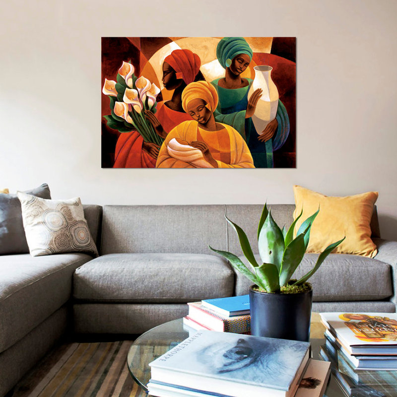 «Caress», reproduction d'impression sur toile, H 8 po x l 12 po x P 0,75 po, Toile tendue, Pas de tapis