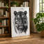 Tiger Gaze Modern - Wrapped Canvas-651748646-651748649