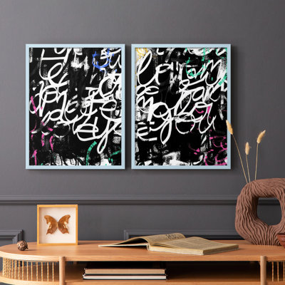 Graffiti Scribe I-Premium Framed Print -Ready to Hang - No Nails Required - No Nails Required