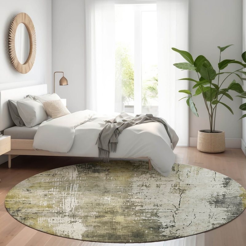 Tapis intérieur / extérieur gris Fyerra, 2'3" x 7'6"