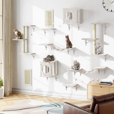 5pc Wall-mounted Cat Furniture