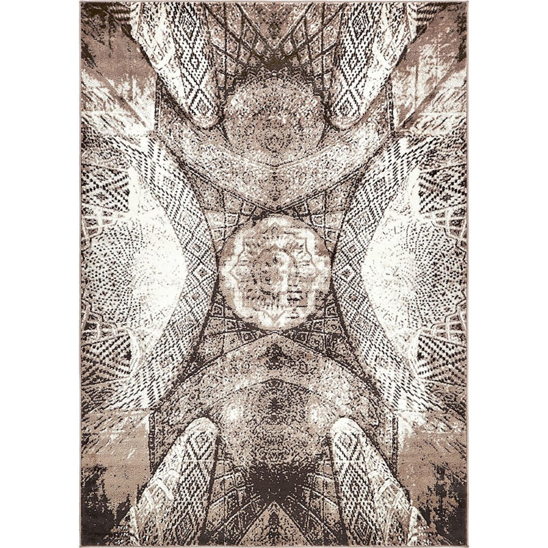Ahron Ikat Indoor Rug, Rectangle 7' x 10'