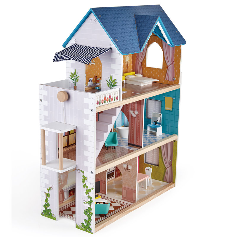 Hape Wooden Unfurnished Dollhouse